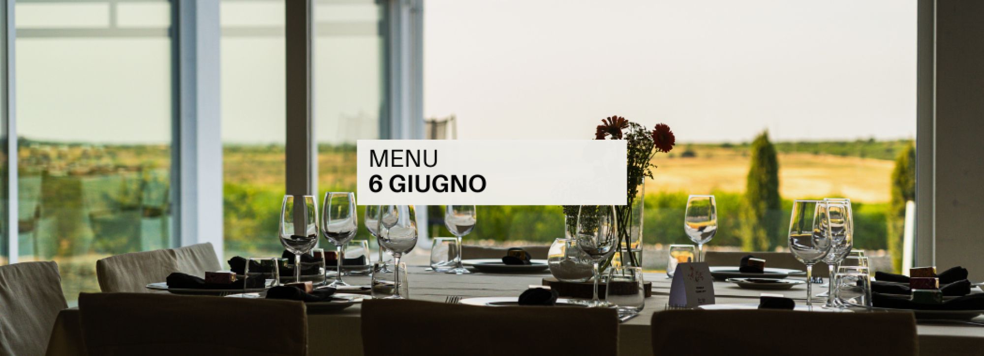 MENU 6 GIUGNO