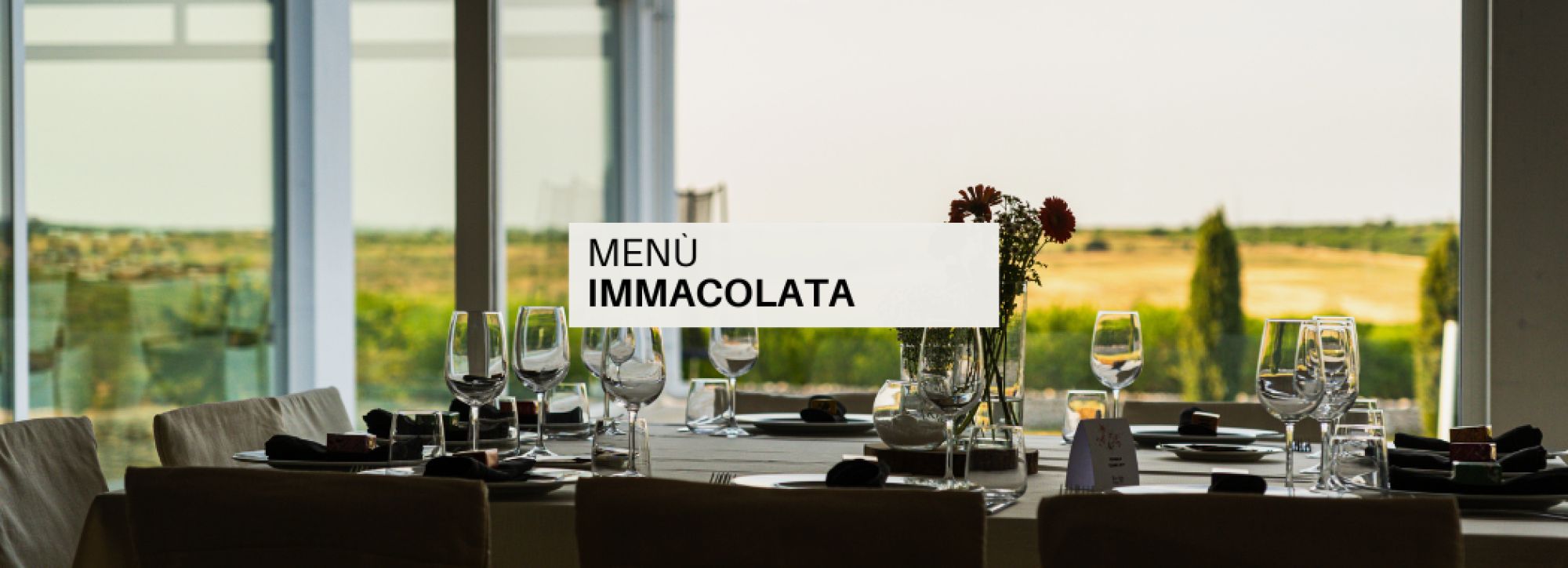 MENU IMMACOLATA